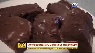 Jóvenes consumen marihuana en brownies