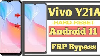 Vivo Y21A hard reset frp bypass android 11 2023  V2149 frp bypass 2023