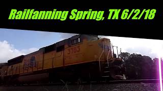 Railfanning Spring, TX 6/2/18 Feat. NS, & BNSF