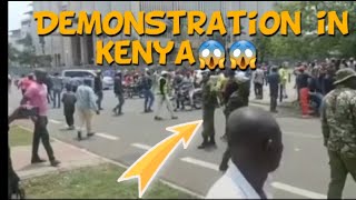 on going Demonstration in kenya 🇰🇪 Nairobi, kisumu and other places😱😱