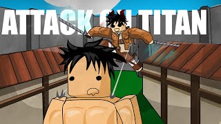 NEW ATTACK ON TITAN GAME on ROBLOX (we LOVE it)