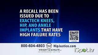 WRIGHT & SCHULTE LLC TV SPOT HIP KNEE OR ANKLE DEVICES ISPOT.TV