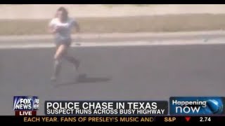 WATCH: Woman Gets Away From Police In Dramatic Chase In Texas