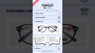 I Bought $175 Designer Glasses for $42?! 😱 Tapout's Insane Deal (Unboxing & Review) 👓