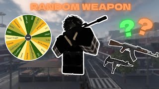 BLACKOUT REVIVAL but a RANDOM wheel picks my weapon | ROBLOX Blackout Revival