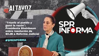 "Triunfó el pueblo y ganó la razón":Presidenta Sheinbaum sobre resolución de SCJN a Reforma Judicial