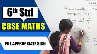 6th Std CBSE Maths Syllabus | Fill appropriate sign | CBSE Maths