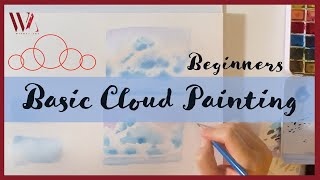 How to Paint Clouds with Watercolors for Beginners- Windy Shih