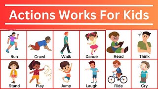 Actions Words for Kids | Learn Action Verb for Kids | Action Verb | 20 Action Words For Kids