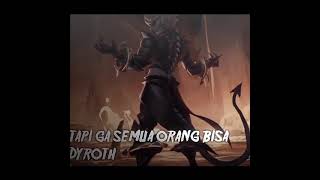 Semua orang bisa berotot tapi gak semua orang bisa dyroth :)