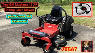 Troy Bilt Mustang 42 XP Riding Lawn Mower Losing Power When Blades Engaged or Cutting Grass