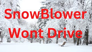 Snow Blower Friction Wheel Replacement. How To