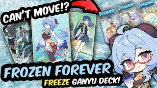 Ganyu wipes ENTIRE Team with FREEZE!? ❄️👑 TCG Genshin Impact