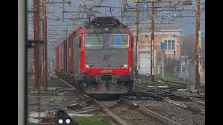 Locomotiva E652 140 - Arrivo, manovra, cambio banco partenza