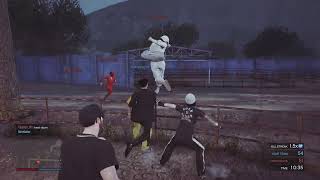 Grand Theft Auto V ONLINE (FIST FIGHT) WE ARE ALL GANG RAPING THERE ASS)