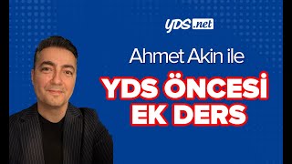 Ahmet Akın ile YDS Öncesi Ek Ders