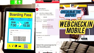 What is web check in? flight ticket to check in advance IndiGo passengers can check-in online