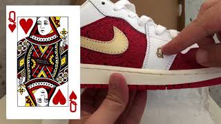 Jordan 1 Low SE “Spades” (GS) DJ5186-100 первый русский обзор кроссовок Джордан 1. Пика - козырь!