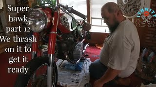 1965 honda cb77 superhawk part 12: we thrash to get it ready for the car show