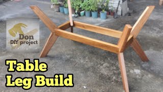 Mid Century Modern Dining Table part 1 (leg build)