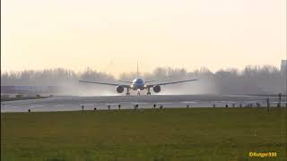 Jet airways Boeing 777-300ER take off RW36L at schiphol