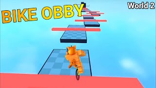 Obby But You're on a Bike (World 2) [Roblox]