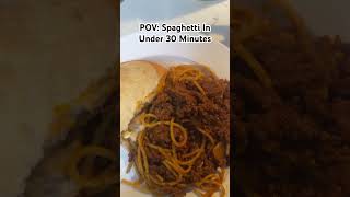 Quick, Easy and Delicious Meal In Under 30 Minutes! #spaghetti