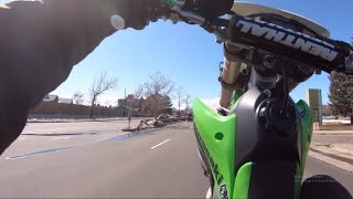 Riding up stairs on my klx 450r