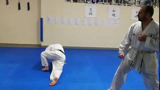 Ushiro Ura mawashi geri contact