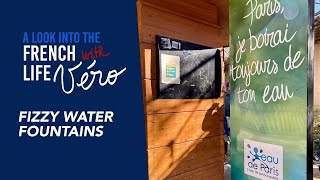 Fizzy water fountains in Paris