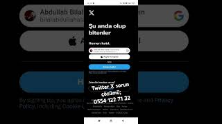 Twitter X sorun çözümü