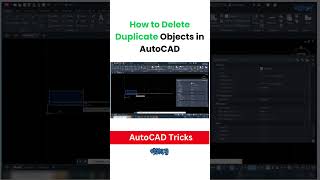 How to Delete Duplicate Objects in AutoCAD | Gobeshona  #autocadtricks