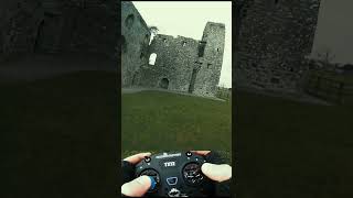 Knife edge through castle window! FPV freestyle 😉