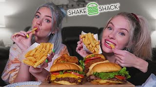 SHAKE SHACK MUKBANG with my sister!