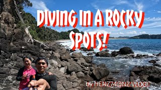 DIVING IN THE ROCKY SPOTS!...COROMANDEL, NZ/..HENZ74@NZ VLOG!