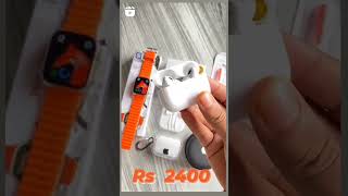 APPLE WATCH ULTRA  AND AIRPODS PRO 2 TWS COMBO Rs:-2400 #seemafashionon #shorts