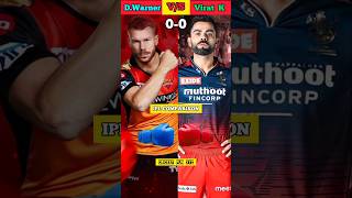 Devid Warner vs Virat kohli IPL Comparison Shorts #shorts #youtubeshorts #ipl #cricket #viral