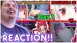 'holoGTA Day 1 Chaotic Moments' REACTION | LOONY REACTS