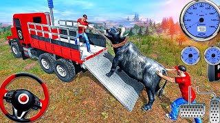 Cow  Transportation | Eid animal transport truck simulator game | Animal Market- Goat, Cow Transport