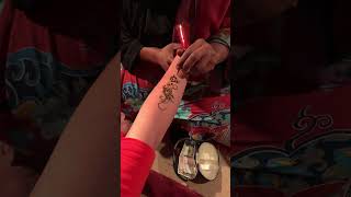 Desert safari Dubai Henna tattoo 😁🇦🇪