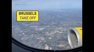 Sunny take off from Brussels Airport (BRU) with Vueling Airbus A320-200