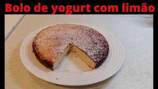 Bolo de yogurt com limão keto e Low carb