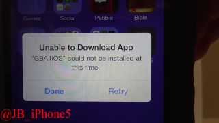 GBA4iOS -100% Fix - "Unable to Download App"