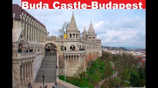 4k, ,  Budapest, Hungary, Buda Castles, an iconic historical landmark,  with subtitles.