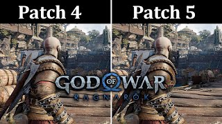 God of War Ragnarok PC Patch 4 VS Patch 5 Performance Comparison