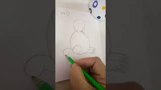 how to easy draw rabbit #viral #youtubeshorts #drawing #painting