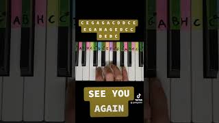 See you again - easy piano tutorial, jak zagrać na pianinie #pianotutorial #pianino #tutorial #piano