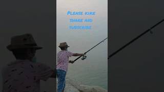 #casting at the #shore #trending #viral #satisfying #fishing