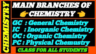 What are the Branches of Chemistry Detailed Explanation In Telugu ||