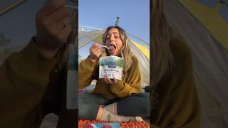 Breakfast in the desert 🥣 🌵 #camping #backpackingfood #oatmeal #backpacking #desertcamping